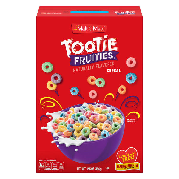 Malt-O-Meal Tootie Fruities Cereal, Fruity Breakfast Cereal, Bag hero