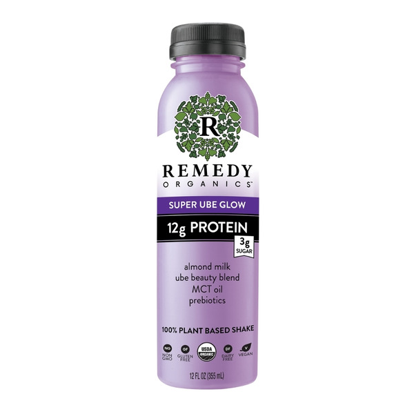 Produce Remedy Organics  Super Ube Glow, Plant-Based Protein, Ready-to-Drink hero