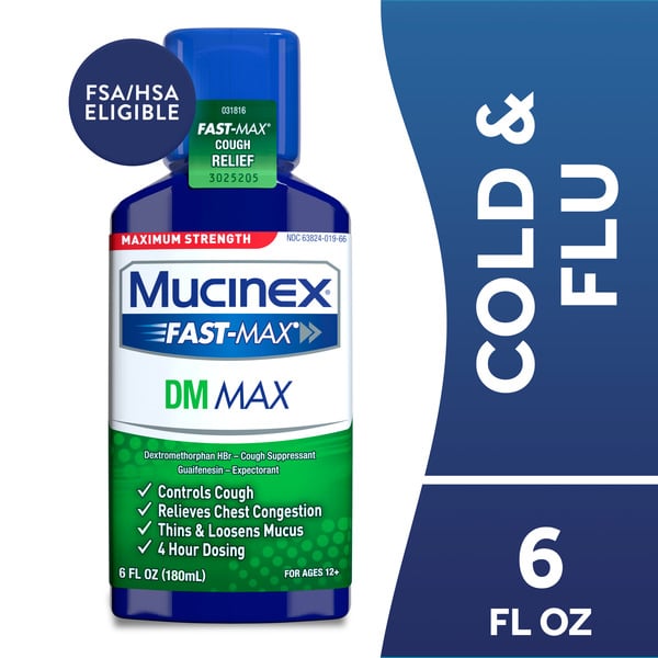 Cold, Flu & Allergy Mucinex Max Fast-Max Liquid Cough & Chest Congestion hero