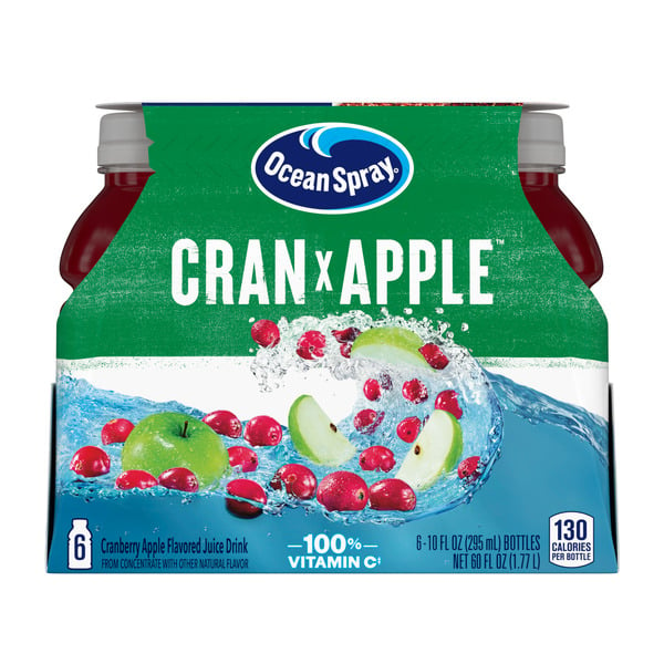 Juice & Nectar (Shelf-Stable) Ocean Spray Cranberry Apple Juice Drinks hero