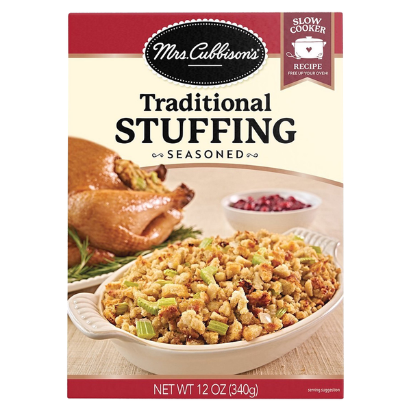 Instant Foods Mrs. Cubbison's Stuffing, Traditional, Seasoned hero