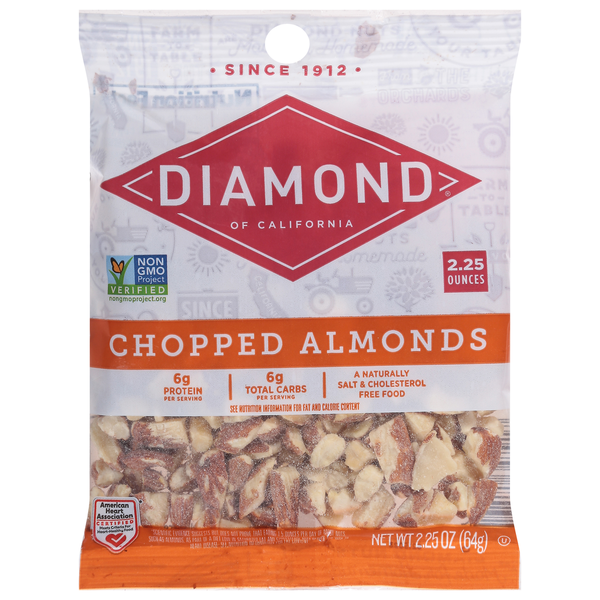 Nuts, Seeds & Dried Fruit Diamond Almonds, Chopped hero