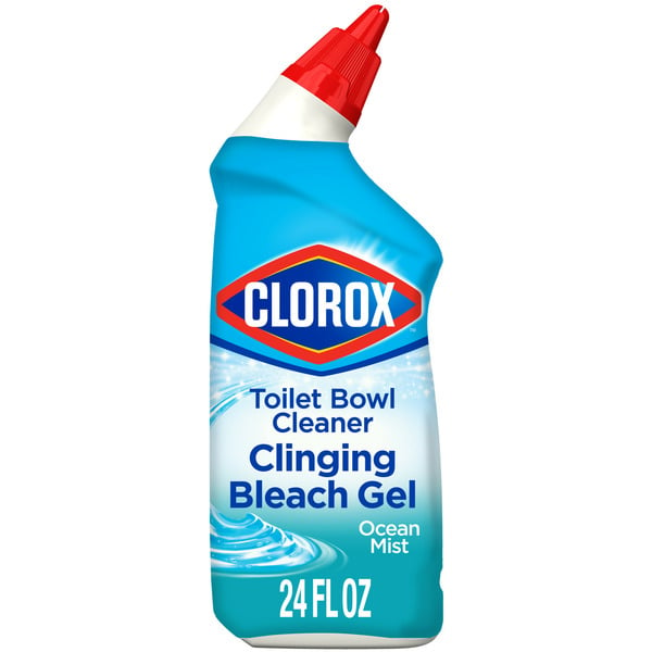 Cleaning Products and Supplies Clorox Toilet Bowl Cleaner, Clinging Bleach Gel, Ocean Mist hero