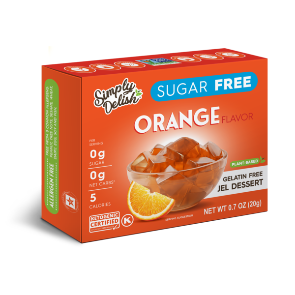 Baking & Supplies Simply Delish Orange Jel Sugar-Free, Plant-Based, Keto Certified hero