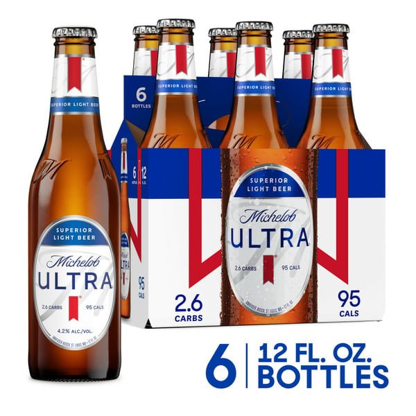 Beers Michelob Ultra Superior Light Beer Bottles hero