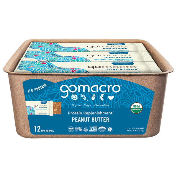 Energy & Granola Bars GoMacro MacroBars, Peanut Butter hero