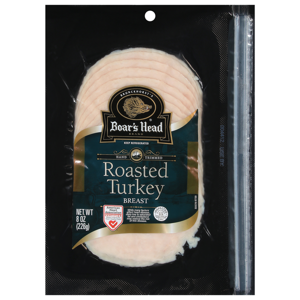 Lunch Meat-Prepackaged Boar's Head Oven Roasted Turkey Breast hero