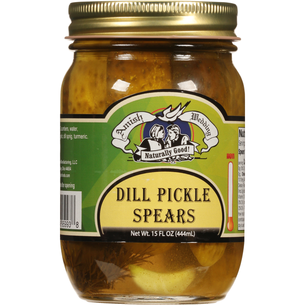 Pickled Goods & Olives Amish Wedding Pickle Spears, Dill, Hot hero