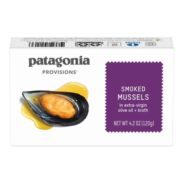 Packaged Seafood Patagonia Provisions Smoked Mussels hero