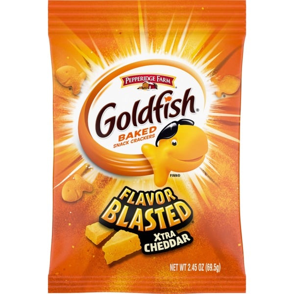 Crackers Pepperidge Farm Goldfish  Flavor Blasted Xtra Cheddar Crackers hero