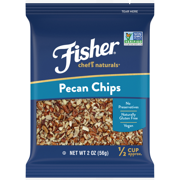 Nuts, Seeds & Dried Fruit Fisher Pecan, Chips hero