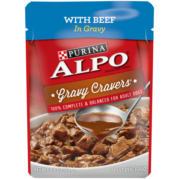 Purina Gravy Wet Dog Food, Gravy Cravers With Beef hero