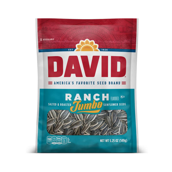 Nuts, Seeds & Dried Fruit DAVID Jumbo Sunflower Seeds Ranch hero