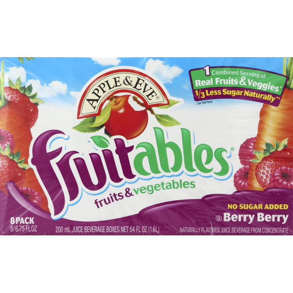 Juice & Nectars Apple & Eve Fruitables Berry Berry Juice Boxes hero