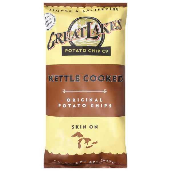 Chips & Pretzels Great Lakes Potato Chips, Original, Kettle Cooked hero