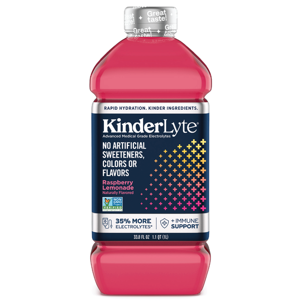 Cold, Flu & Allergy Kinderlyte Advanced Oral Electrolyte Solution, Raspberry Lemonade hero