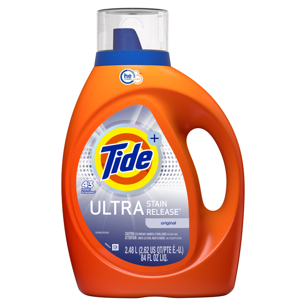 Laundry Tide Liquid Laundry Detergent, Original, 43 loads, 84 fl oz, HE Compatible hero