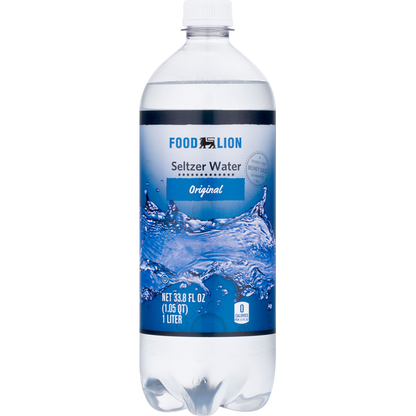 Water, Seltzer & Sparkling Water Food Lion Seltzer Water, Original hero