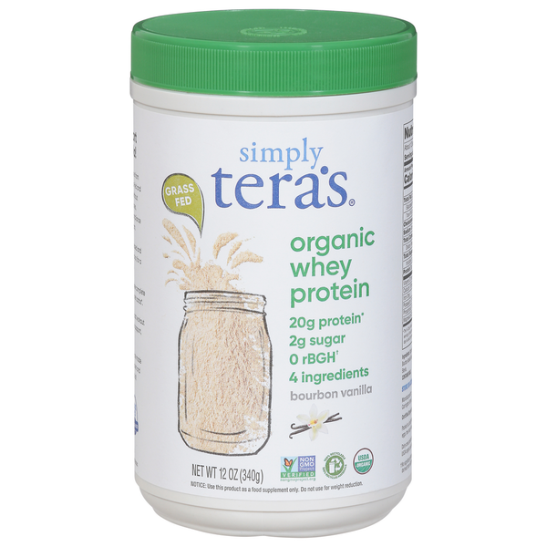 Protein & Meal Replacements Simply Tera's Whey Protein, Organic, Bourbon Vanilla hero