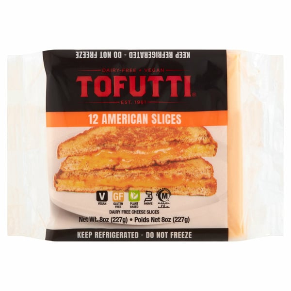 Packaged Cheese Tofutti American Dairy Free Cheese Slices hero