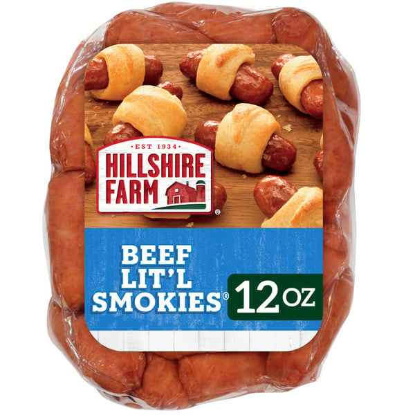 Hot Dogs, Bacon & Sausage Hillshire Farm Beef Lit'l Smokies Smoked Sausage hero