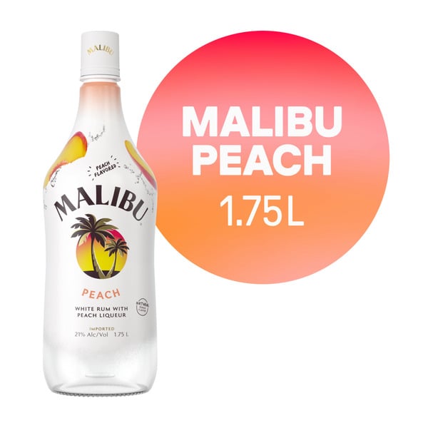 Malibu White Rum with Peach Liqueur hero