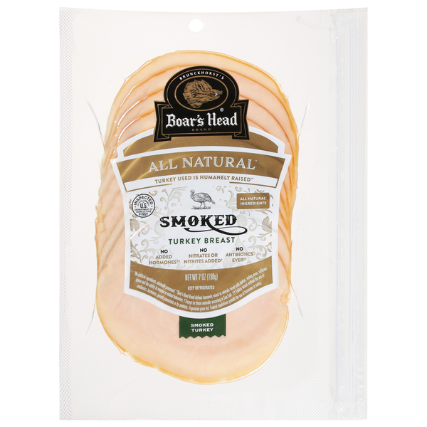 Deli Meats Boar's Head All Natural Smoked Turkey hero