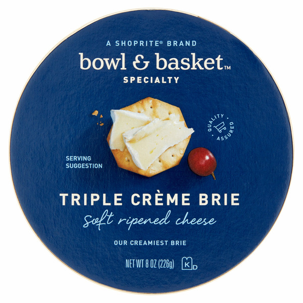 Packaged Cheese Bowl & Basket Specialty Triple Crème Brie Soft Ripened Cheese hero