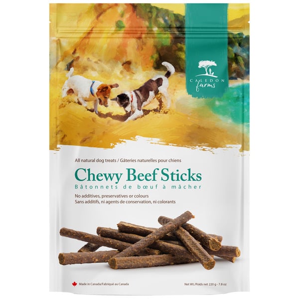 Dog Food & Care Caledon Farms Chewy Beef Sticks, Dog Treats hero