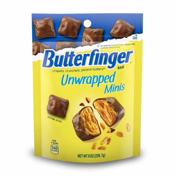 Candy, Chocolate & Gum Butterfinger Chocolatey, Peanut-Buttery, Unwrapped Minis hero