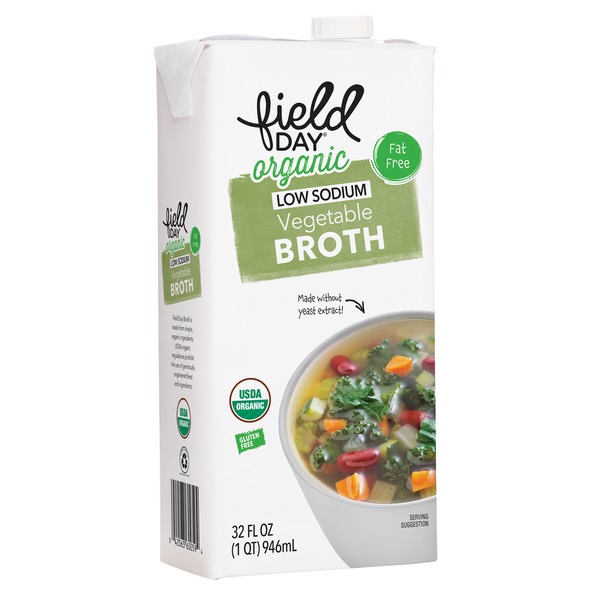 Soup, Broth & Bouillon FIELD DAY Organic Vegetable Broth Low Sodium hero