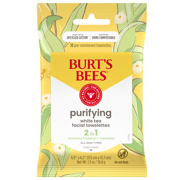 Facial Care Burt's Bees Facial Cleansing Towelettes with White Tea Extract hero