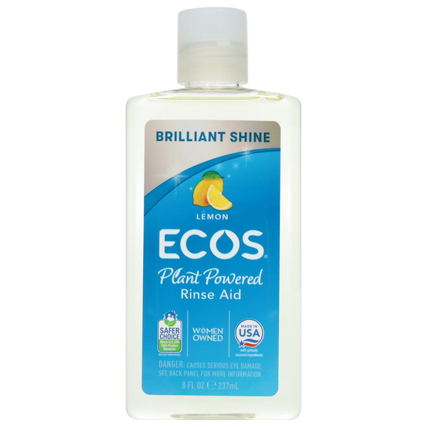 Dish Detergents Ecos Rinse Aid, Plant Powered, Lemon hero