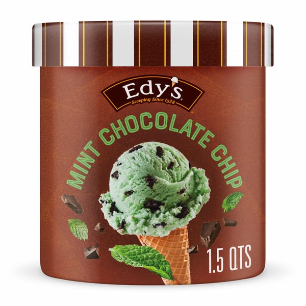 Ice Cream & Ice Edy's/Dreyer's Grand Mint Chocolate Chip Ice Cream hero