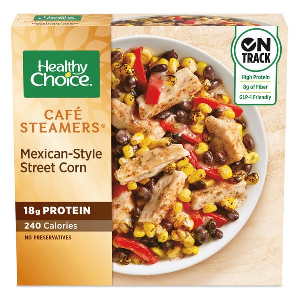 Frozen Meals Healthy Choice Café Steamers Mexican Style Street Corn Frozen Meal hero