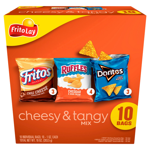 Chips & Pretzels Frito Lay Cheesy & Tangy Mix hero