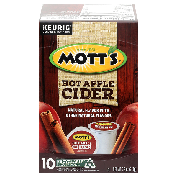 Mott's Cider, Hot Apple, K-Cup Pods hero