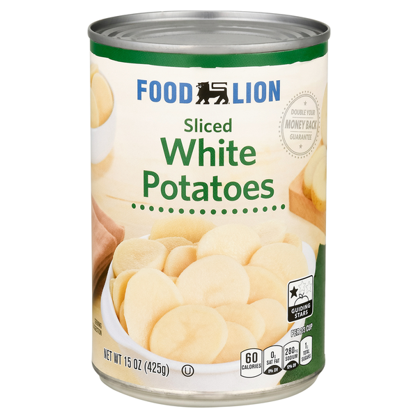 Canned & Jarred Vegetables Food Lion Potatoes, White, Sliced hero