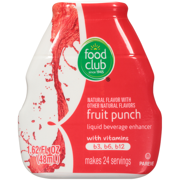 Cocoa & Drink Mixes Food Club Fruit Punch Liquid Beverage Enhancer hero