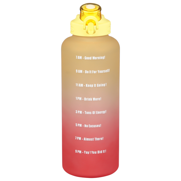 Primula Motivational Water Bottle, Coral Ombre, 64 Ounce hero