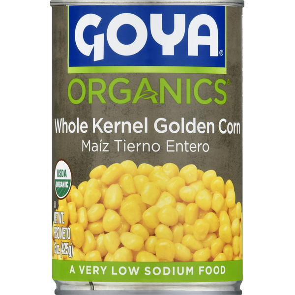 Mexican/Hispanic/Latino Foods Goya Corn, Golden, Whole Kernel hero