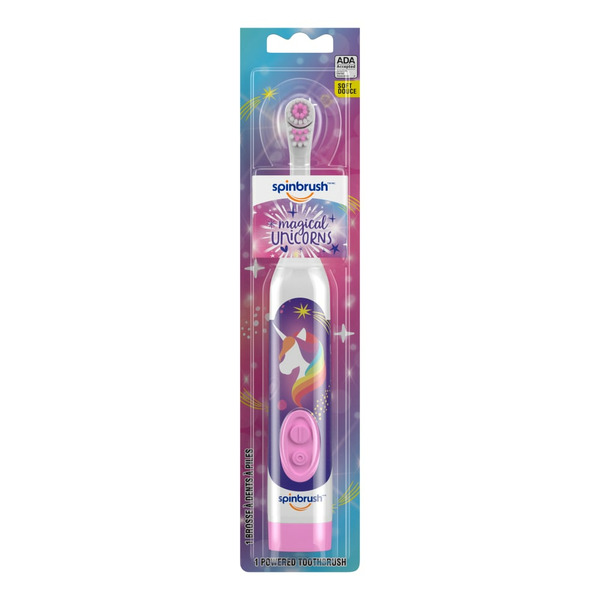 Oral Hygiene Spinbrush Mermaid Or Unicorn Kid’S  Electric Battery Toothbrush hero