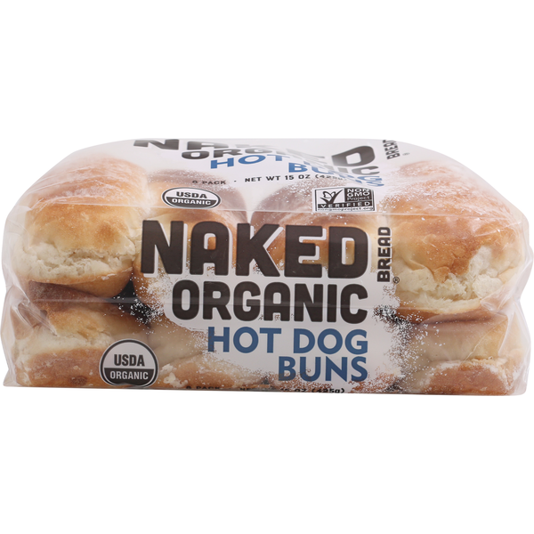 Buns & Rolls Naked Bread Hot Dog Buns, Organic hero