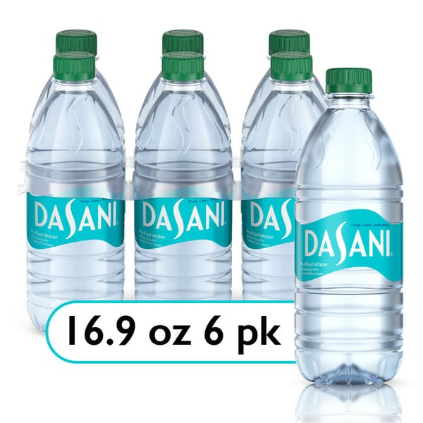 Water, Seltzer & Sparkling Water DASANI Purified Drinking Water Bottles, Pack hero