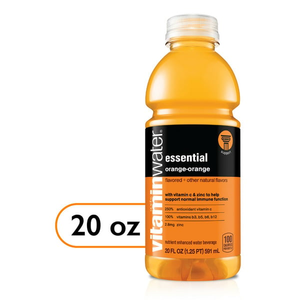 Water vitaminwater Essential Orange Nutrient Enhanced Water Beverage hero