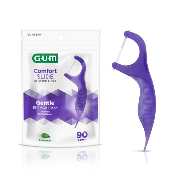 Oral Hygiene Sunstar GUM GUM  Comfort Slide Floss Picks, Fresh Mint hero