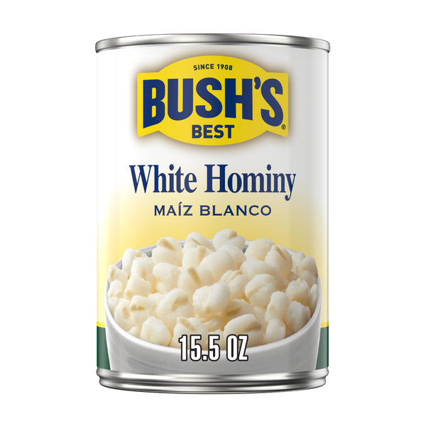 Canned Meals & Beans Bush's Best White Hominy hero