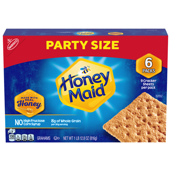 Crackers Honey Maid Grahams, Honey, Party Size hero