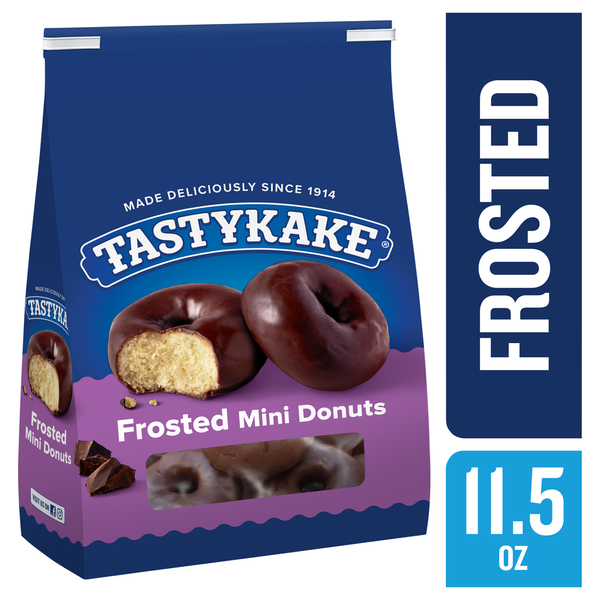 Breakfast Breads, Donuts & More Tastykake Frosted Mini Donuts, Shareable Frosted Donuts, 11.5 oz Bag hero