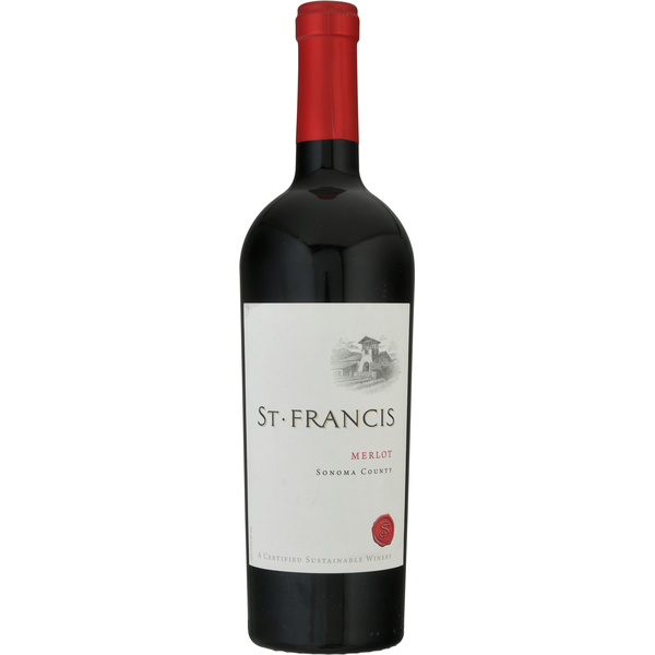 Red Wines St. Francis Merlot, Sonoma County hero